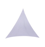 Toile solaire triangle "anori" - 300 x 300 x 300 cm - polyester - blan
