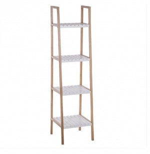 Etagère 4 niveaux - salle de bain - bambou