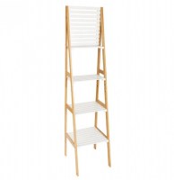 Etagère murale - 4 niveaux - bambou et mdf