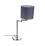 Lampe contemporaine - d 20 cm x h 50 cm- métal - gris