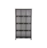 Bibliothèque 12 cases - torof - l 95 cm x p 36,5 cm x h 181 cm - mét