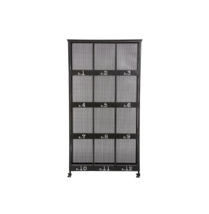 Bibliothèque 12 cases - torof - l 95 cm x p 36,5 cm x h 181 cm - mét