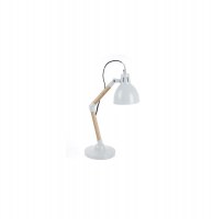 Lampe de bureau - h42 x d13,5 cm - blanc