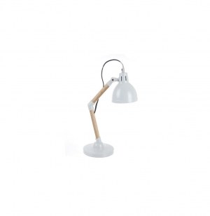 Lampe de bureau - h42 x d13,5 cm - blanc