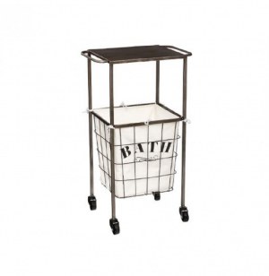 Desserte 1 panier "walton" - salle de bain