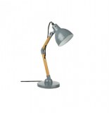 Lampe de bureau - h42 x d13,5 cm - gris