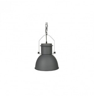 Suspension - factory - d 30 cm x h 27,5 cm - métal - gris