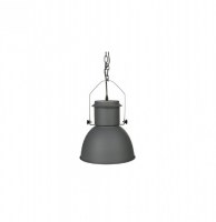 Suspension - factory - d 30 cm x h 27,5 cm - métal - gris