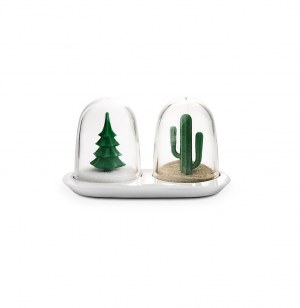 Ensemble salière et poivrière - eté et hiver - qualy