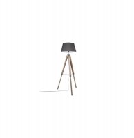 Lampadaire trépied - h 145 cm - gris