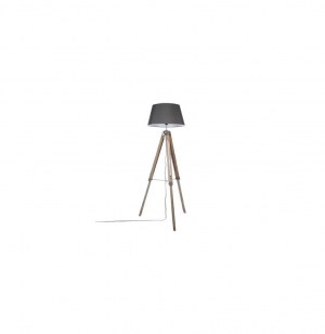 Lampadaire trépied - h 145 cm - gris