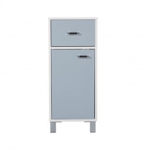 Meuble bas gloss - 1 porte - taupe