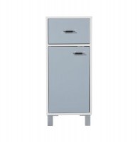 Meuble bas gloss - 1 porte - taupe