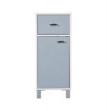 Meuble bas gloss - 1 porte - taupe