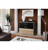 Commode - noir et chêne