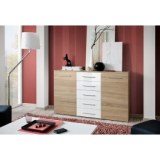 Armoire - chêne et blanc