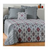 Couvre lit matelassé 2 personnes "azteca" - 220 x 240 cm - polyester