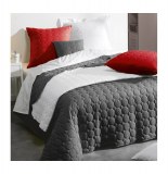 Couvre lit matelassé rond uni "candy" 2 personnes - 220 x 240 cm - po