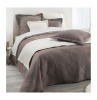 Couvre lit matelassé uni "florencia" 2 personnes - 220 x 240 cm - pol