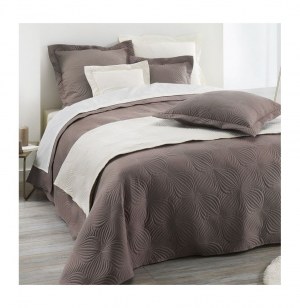 Couvre lit matelassé uni "florencia" 2 personnes - 220 x 240 cm - pol