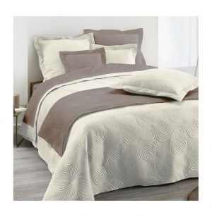 Couvre lit matelassé uni "florencia" 2 personnes - 220 x 240 cm - pol