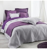 Couvre lit matelassé uni "florencia" 2 personnes - 220 x 240 cm - pol