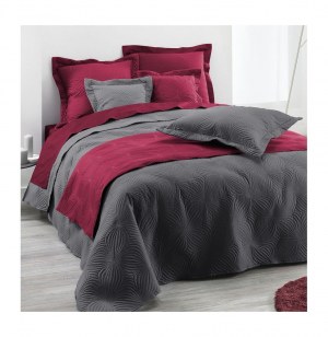 Couvre lit matelassé uni "florencia" 2 personnes - 220 x 240 cm - pol