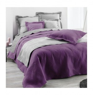 Couvre lit matelassé uni "florencia" 2 personnes - 220 x 240 cm - pol