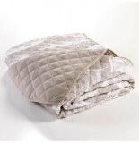 Couvre lit matelassé "feuilla" 2 personnes - 220 x 240 cm - polyester