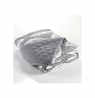 Couvre lit matelassé "feuilla" 2 personnes - 220 x 240 cm - polyester