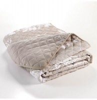 Couvre lit matelassé "prairie" 2 personnes - 220 x 240 cm - polyester