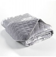 Couvre lit matelassé "prairie" 2 personnes - 220 x 240 cm - polyester