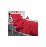 Housse de couette "lina" 1 personne - 140 x 200 cm - coton - coquelico