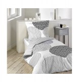 Parure de lit 1 personne "japonica" - 140 x 200 cm - coton - blanc