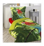 Parure de lit 1 personne coco - 140 x 200 cm - coton