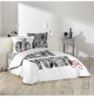 Parure de lit 2 personnes new york - 240 x 220 cm - coton