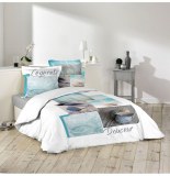 Parure de lit 2 personnes legeria - 240 x 220 cm - coton