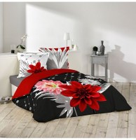 Parure de lit 2 personnes anabella - 240 x 220 cm - coton