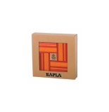 Kapla - coffret planchettes + livre d'art - rouge et orange - jeu de c