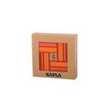 Kapla - coffret planchettes + livre d'art - rouge et orange - jeu de c