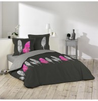 Parure de lit 2 personnes plumy - 200 x 200 cm - coton