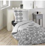 Parure de lit 1 personne bullisto - 140 x 200 cm - coton