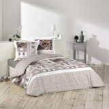 Parure de lit 2 personnes altitude - 240 x 220 cm - coton