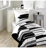 Parure de lit 1 personne versus - 140 x 200 cm - coton