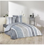 Parure de lit 2 personnes textilio - 240 x 220 cm - coton