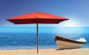 Lot de 107 parasols bois