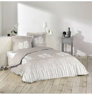 Parure de lit 2 personnes edwige - 240 x 220 cm - coton