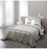Parure de lit 2 personnes remix - 260 x 240 cm - coton