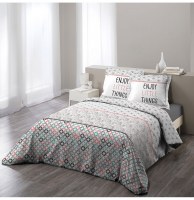 Parure de lit 2 personnes remix - 240 x 220 cm - coton