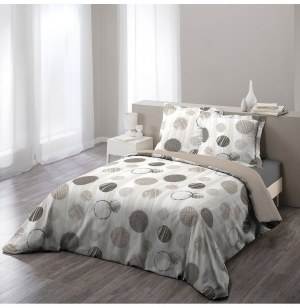 Parure de lit 2 personnes romy - 240 x 220 cm - coton